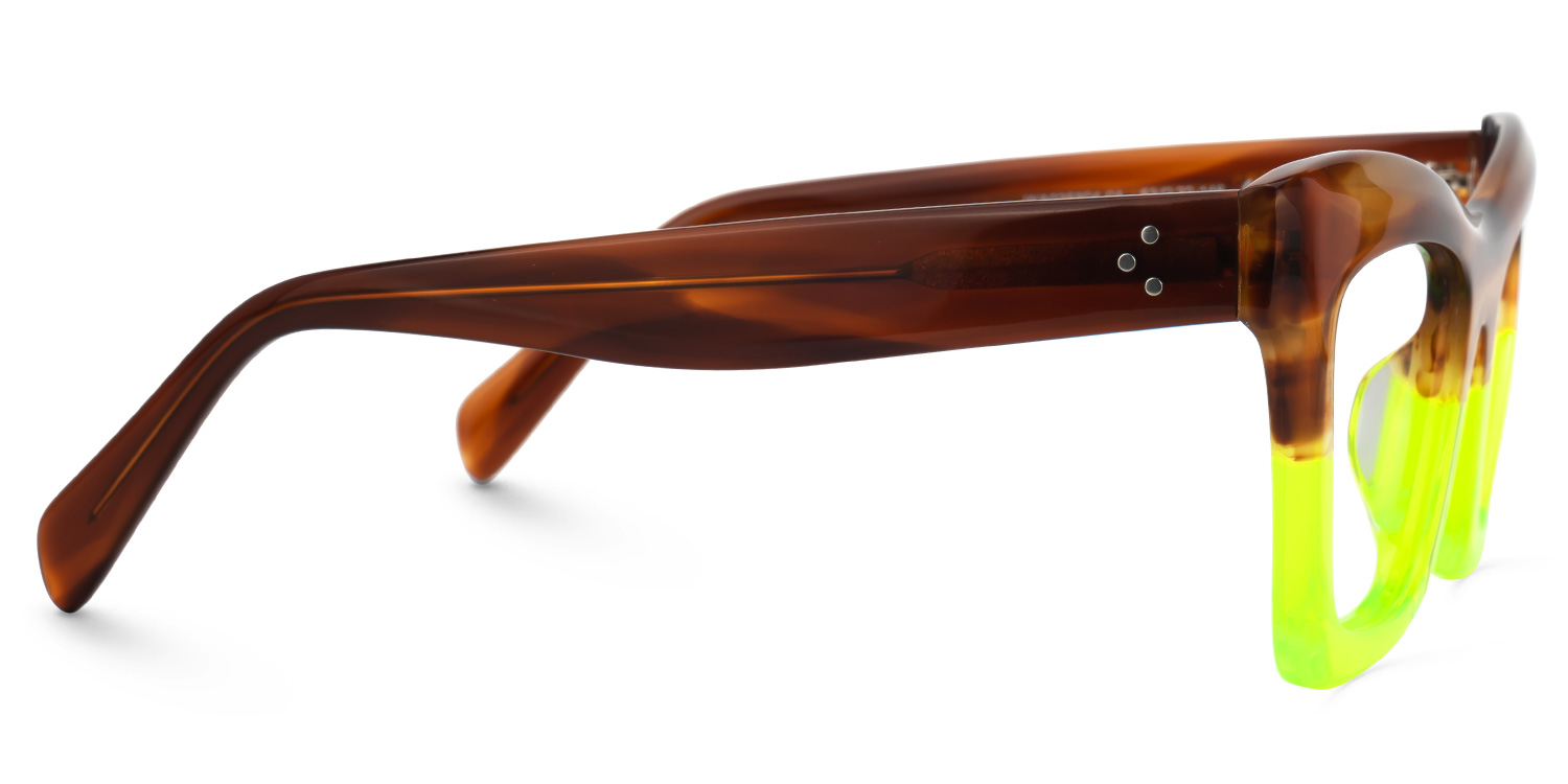 Benitez Square Green Frame Glasses | ZEELOOL UK2