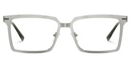 Sharma Rectangle Silver Glasses0