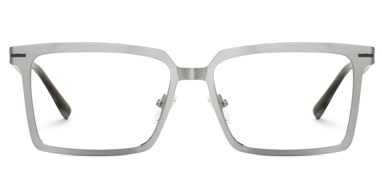 Sharma Rectangle Silver Glasses0