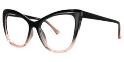 Shelby Black-Pink Cat eye Glasses1