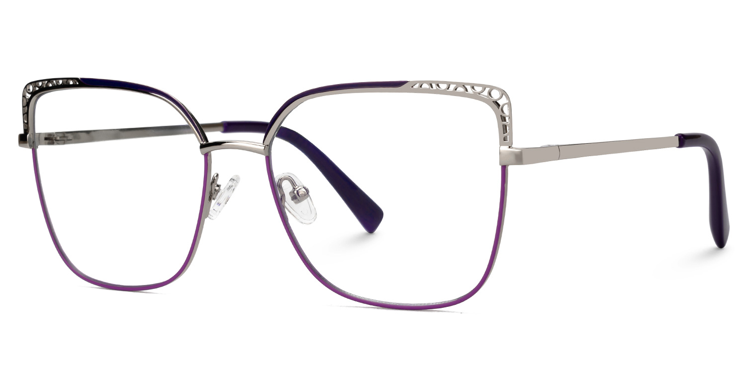 Marlisa Square Purple Glasses1