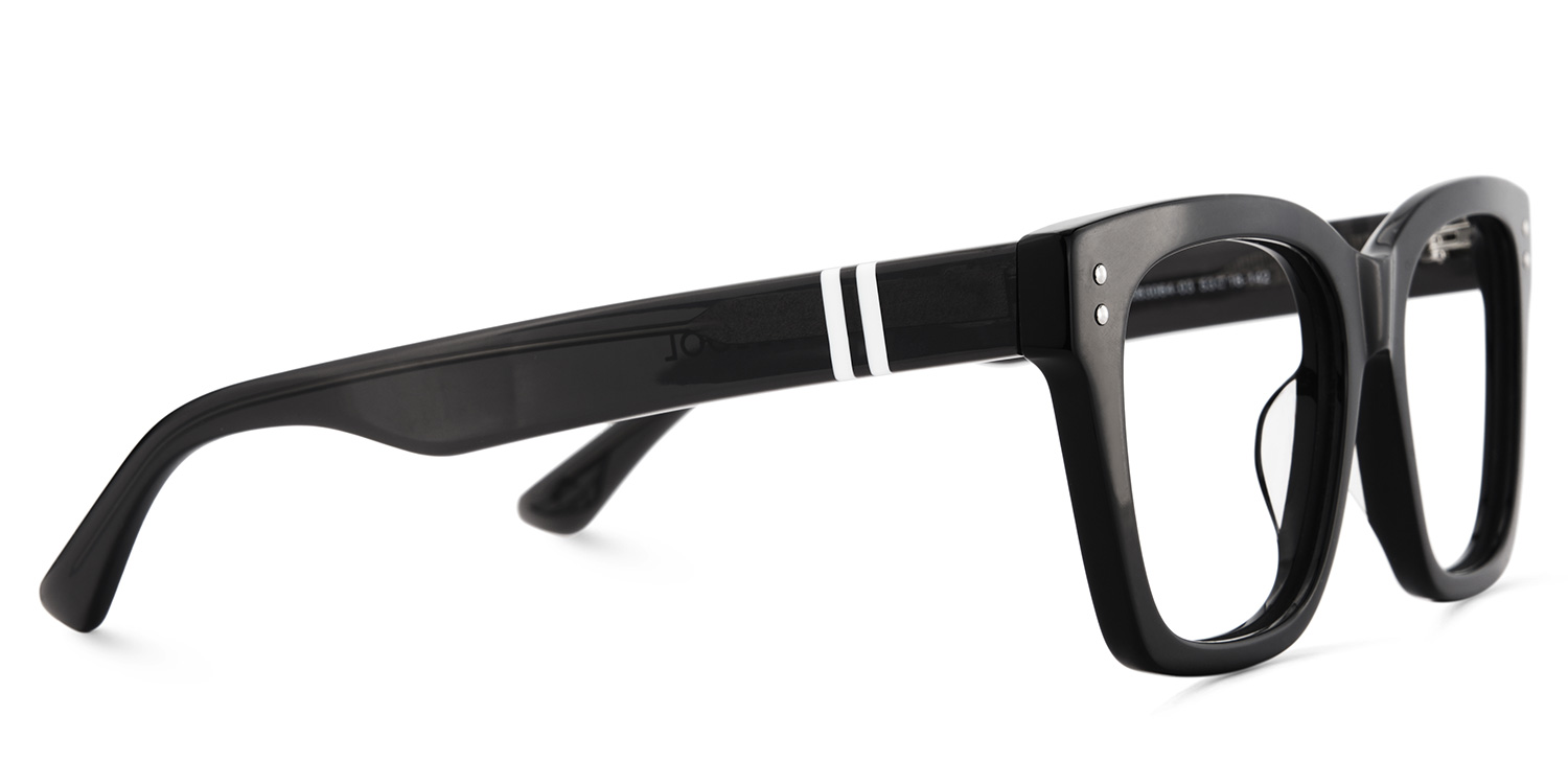 Gaydeh Black Glasses With Rectangle Shape | ZEELOOL UK4