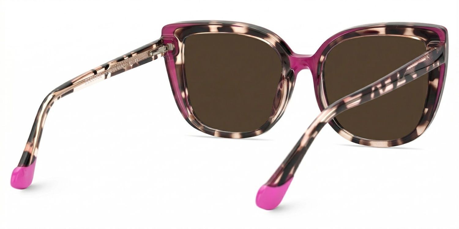 Large Cat Eye Glasses with Pink and Tortoise Frame4