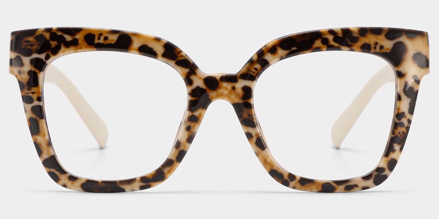 Malcolm Large Havana Glasses Frames With White Arms | ZEELOOL UK0