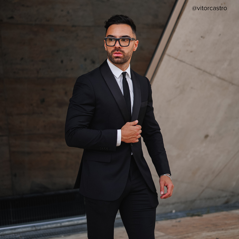 Riley Rectangle Black Frosted Frame Glasses | ZEELOOL UK6