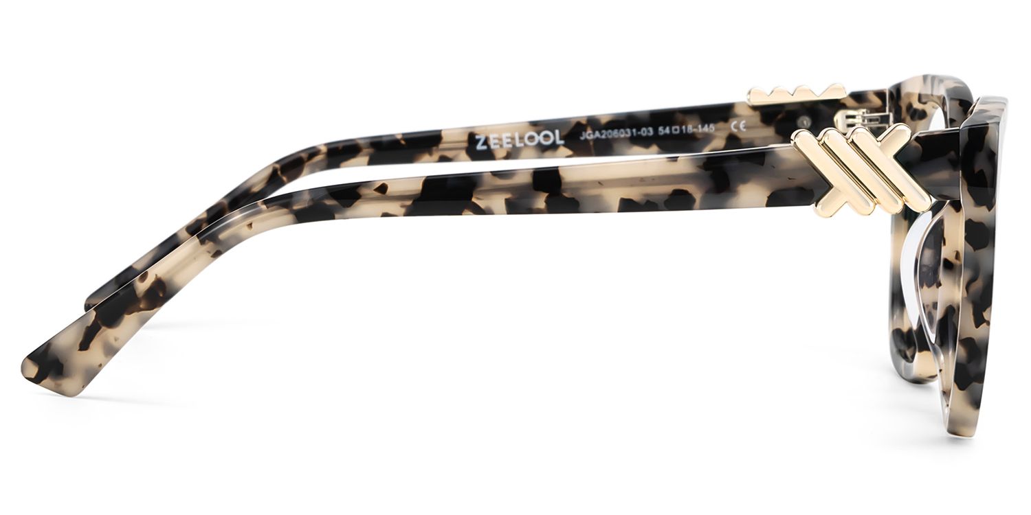 Square Tortoise Eyeglasses- Mae Acetate Frame Glasses3