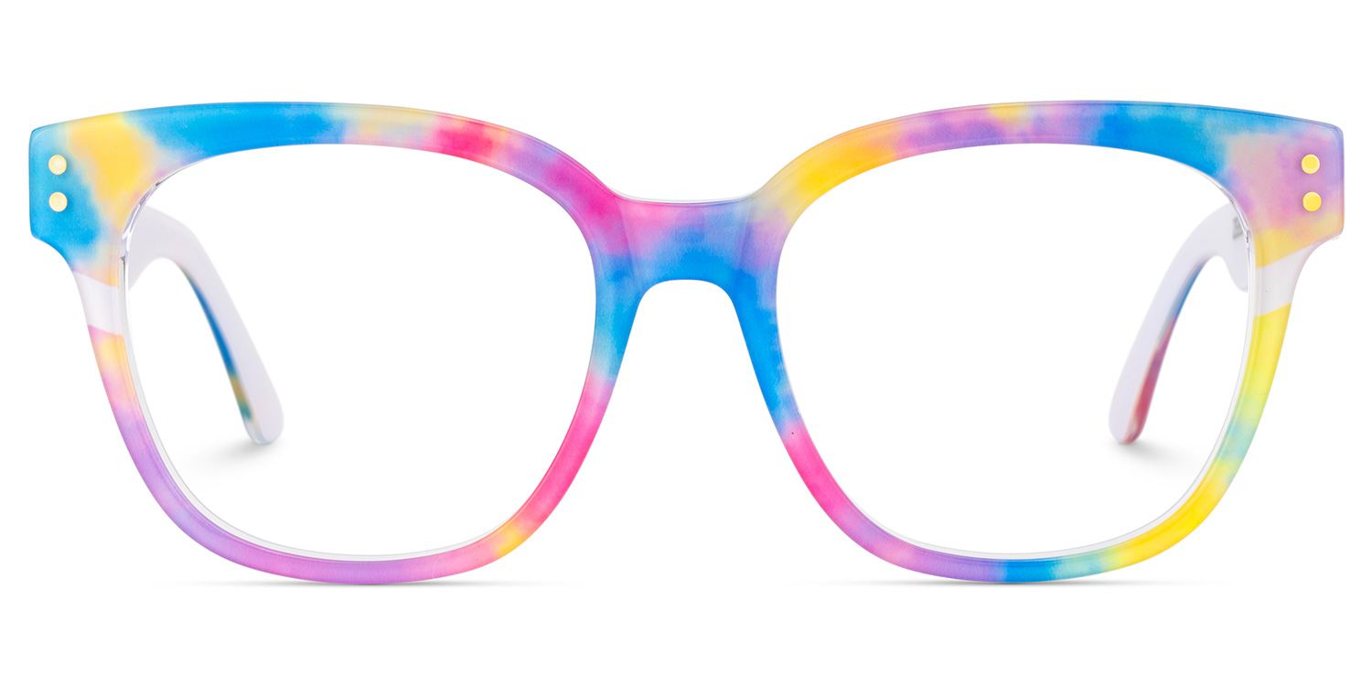 Dante Eyeglasses in Square Multicolor Frame | Zeelool1