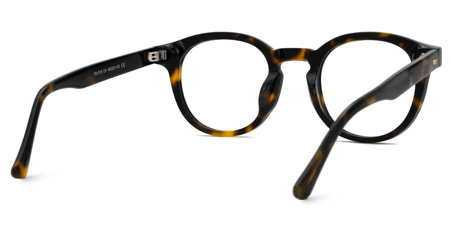 Dicks Eyeglasses in Round Tortoise Frame | ZEELOOL UK3