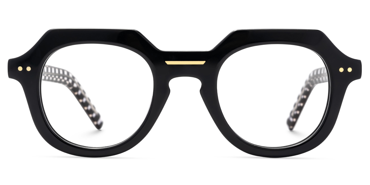 Black Geometric Eyewear - Jameica on Sale | ZEELOOL UK0