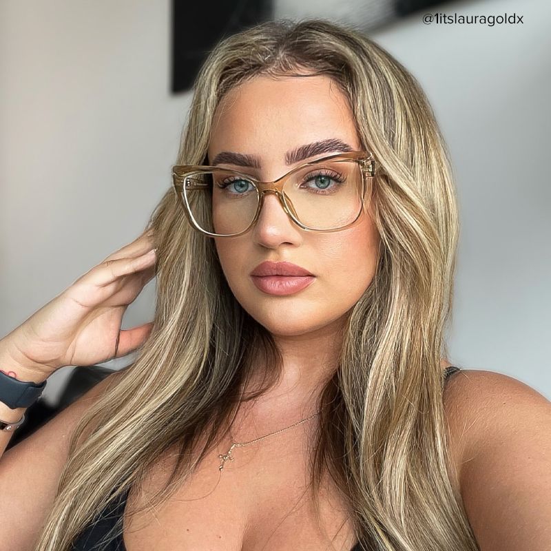 Farris Cat eye Beige Eyeglasses and Glasses Frames4