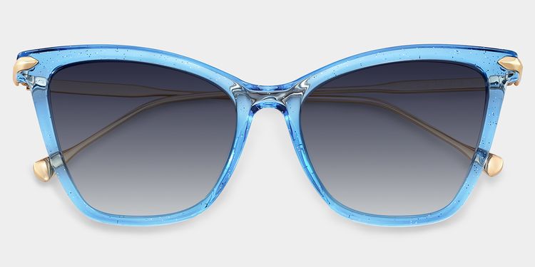 Hilary Butterfly Blue Glasses