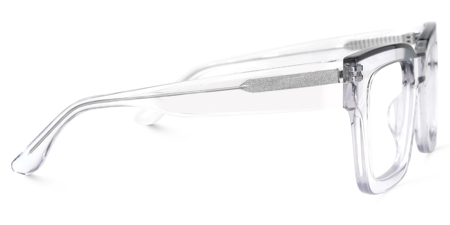 Vorse Square Clear Clear Spectacle Frames for Men | ZEELOOL UK2