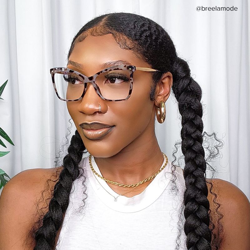 Isaebella Butterfly Tortoise Frame Glasses | ZEELOOL UK7