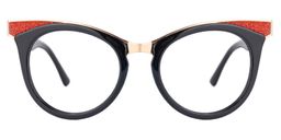 Jeanice Cateye Black Glasses0