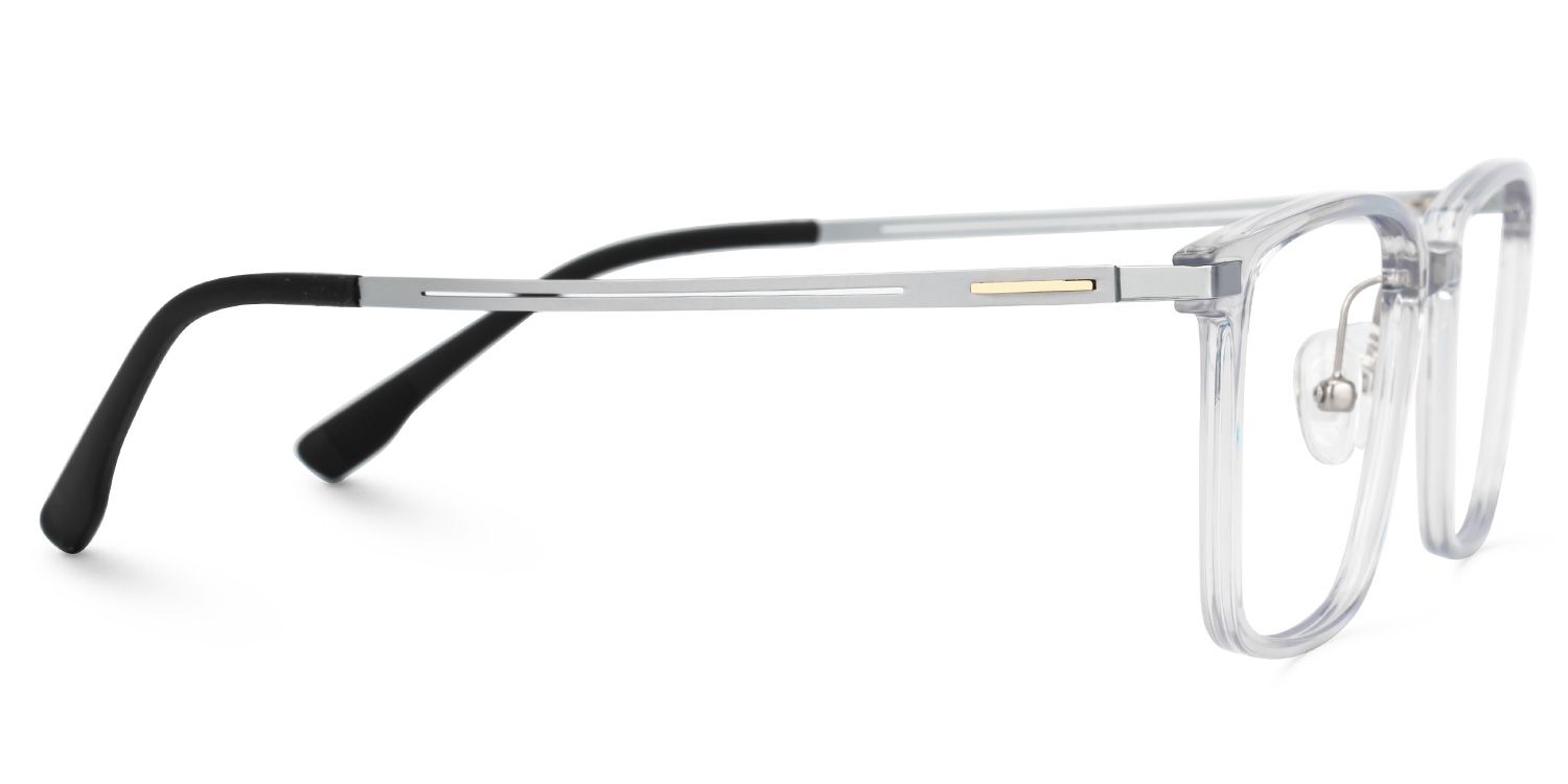 Gray Ivonne Rectangle Frame Eyeglasses | ZEELOOL UK2
