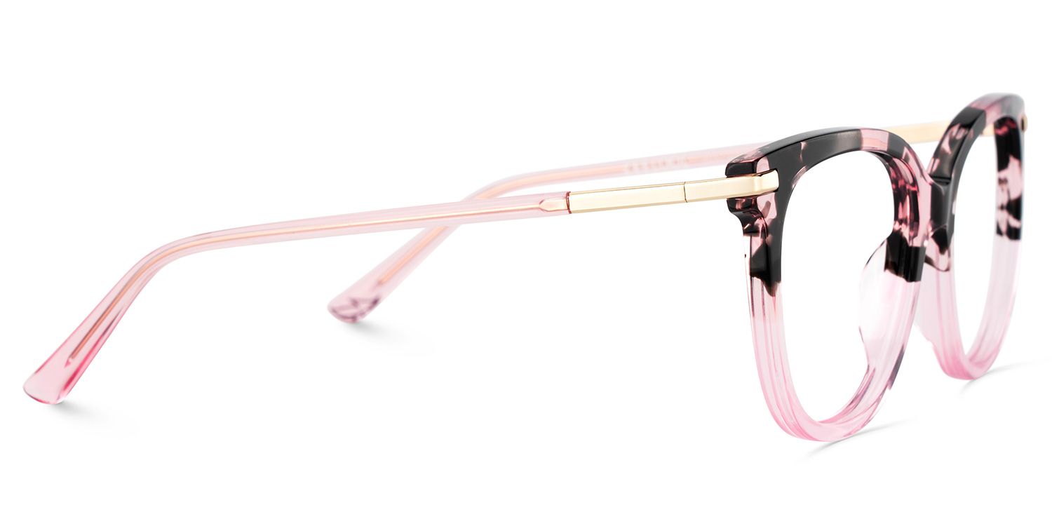 Round Pink Tortoise Glasses3