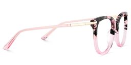 Mailyn Round Pink Tortoise Glasses3