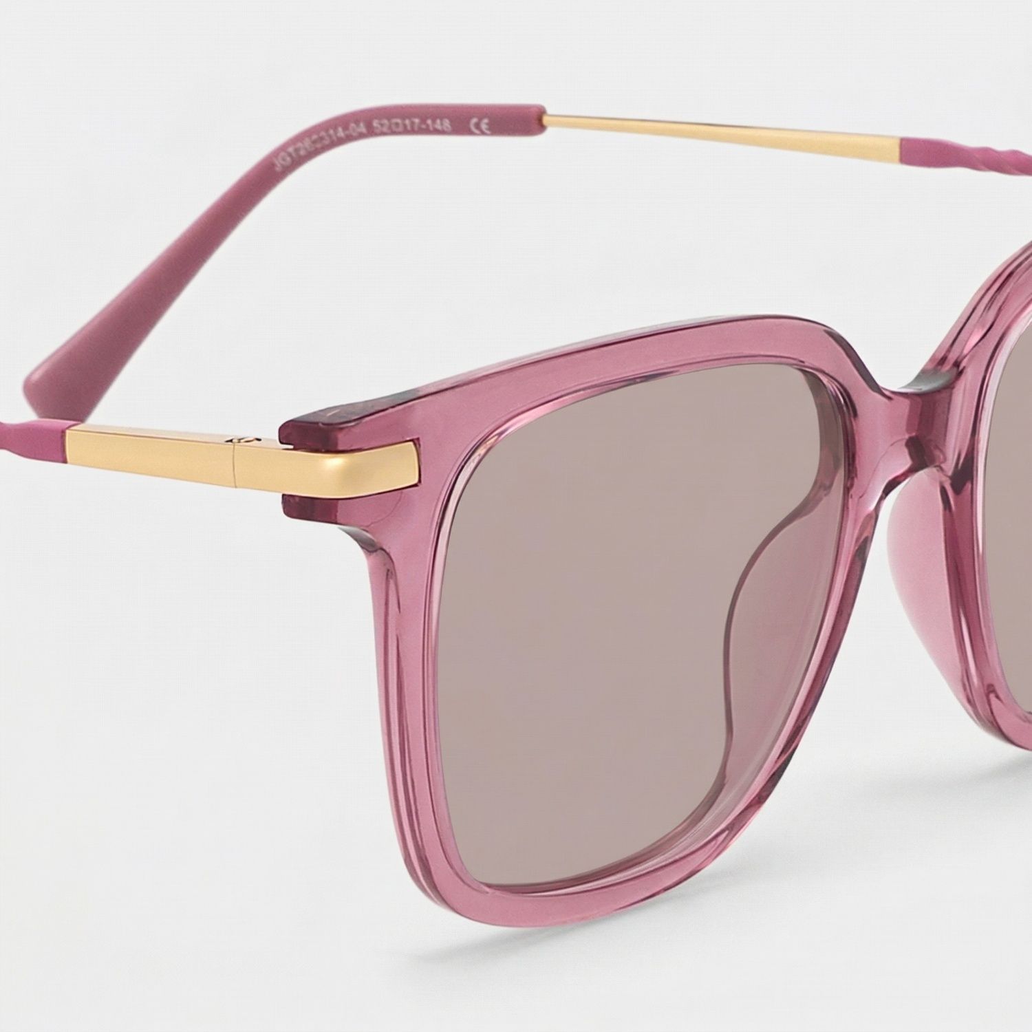 Jacqui Pink Frame Sunglasses with Rectangle Style | ZEELOOL UK4