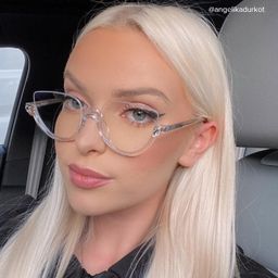 Felicia Cat Eye Clear Glasses12