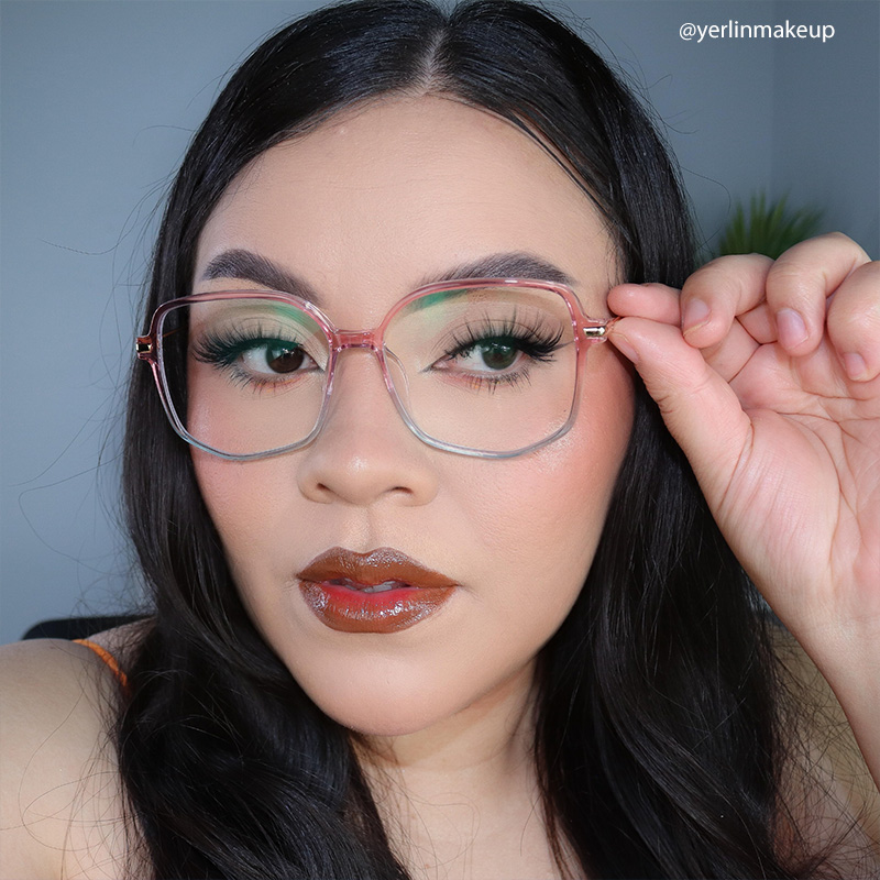 ZEELOOL Payton Geometric Pink-Blue Glasses