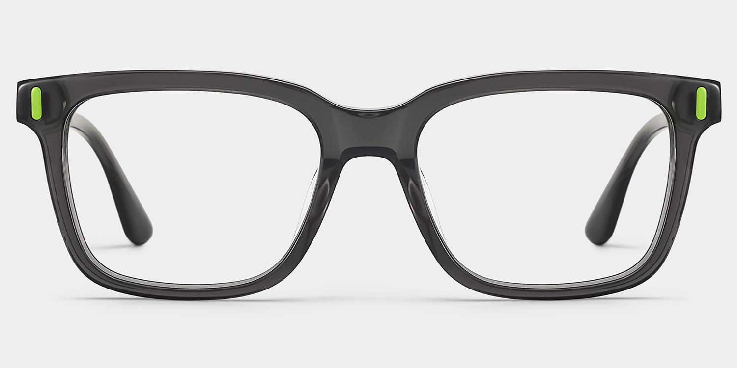 Axel Gray Frame Glasses with Rectangle Frame Online | ZEELOOL UK2
