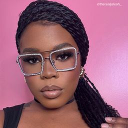 Diva Silver Square Glasses12