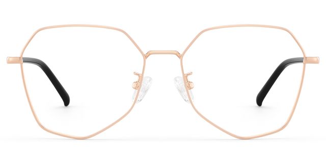 Bivins Geometric Gold Glasses