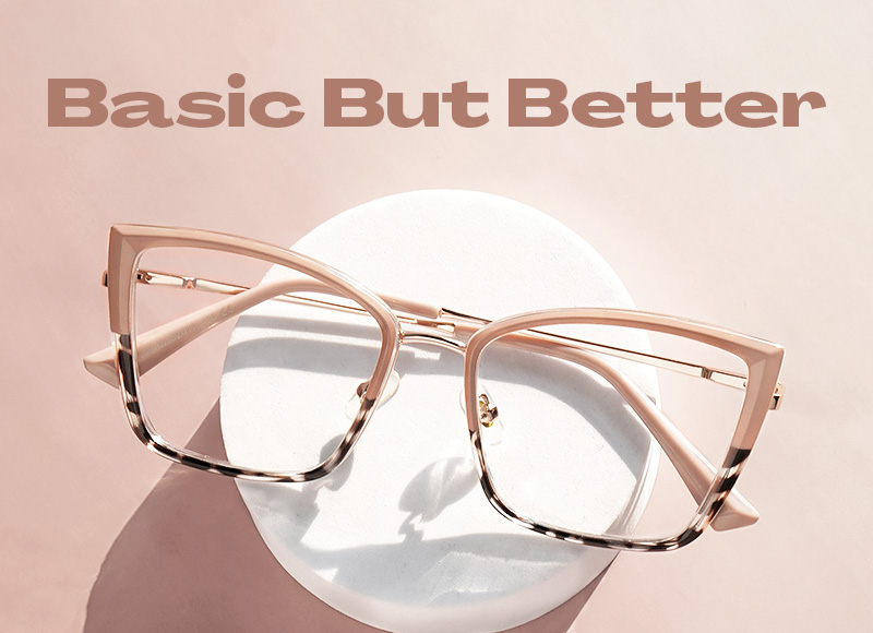 Mariie Butterfly Two-Tone Glasses