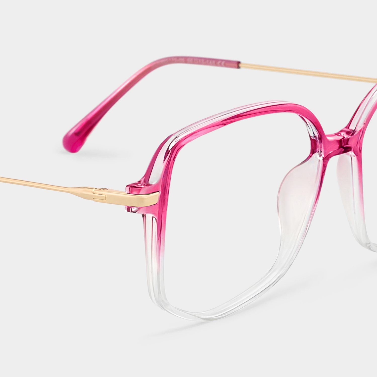 Payton Square Geometric Ombre Frame Glasses | ZEELOOL UK4