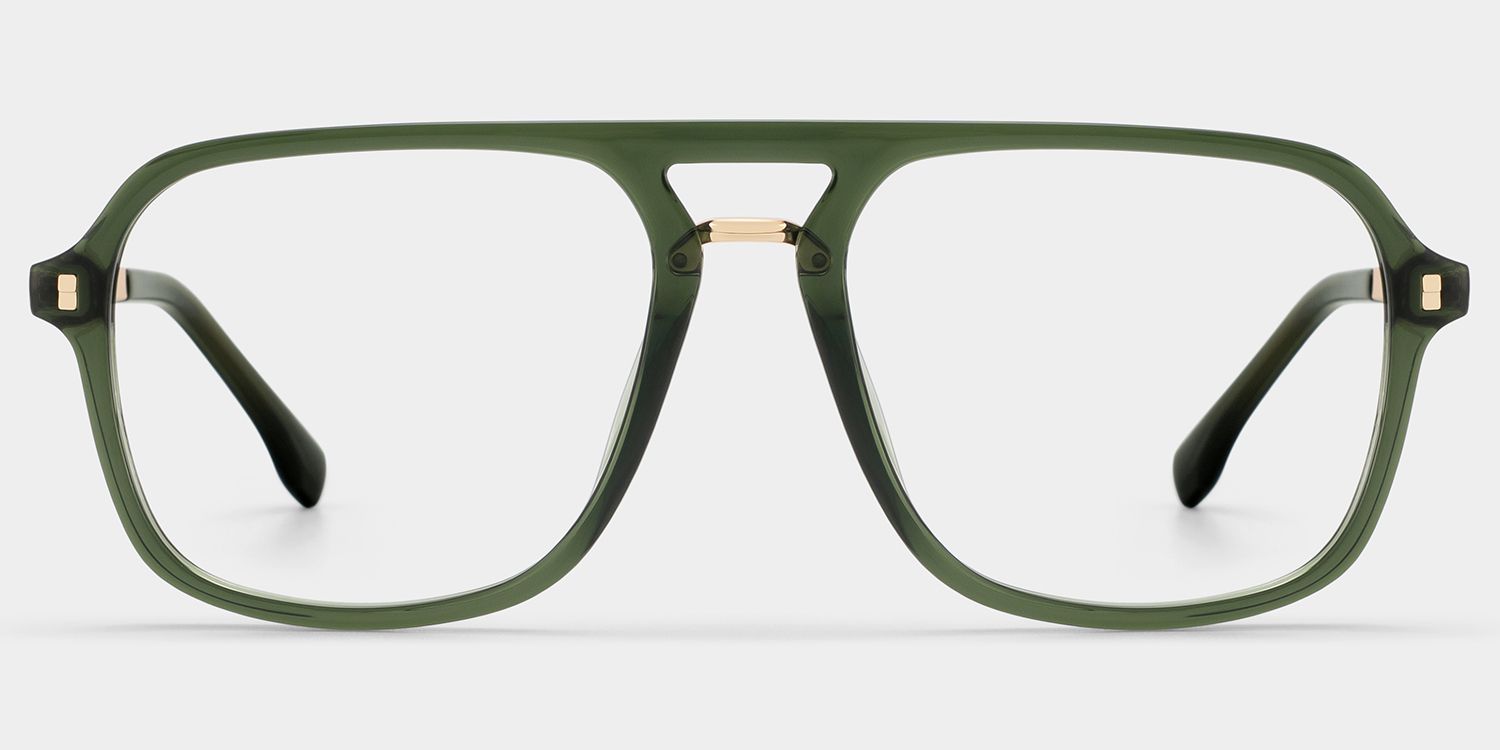 Aviator Kilworth Green Glasses deals -Zeelool Glasses3