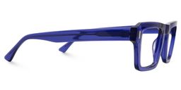Tarloh Rectangle Blue translucent Glasses2