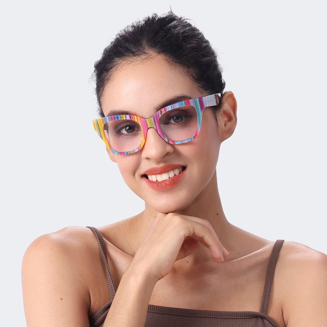 Nereyda Candy Color Eyeglasses Skittles | ZEELOOL UK6