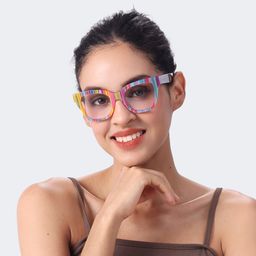 Nereyda Multicolor Cat eye Glasses6