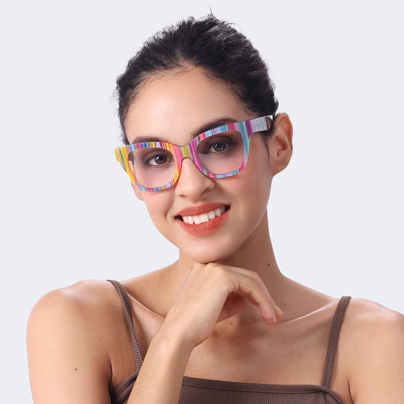 Nereyda Multicolor Cat eye Glasses