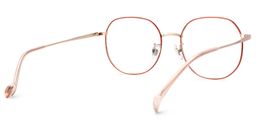 Qusay Round Pink Glasses3