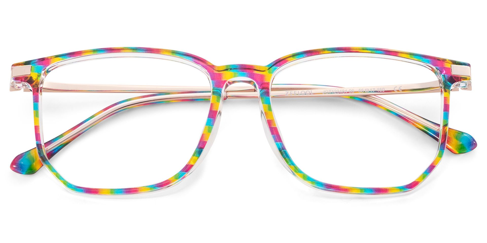 Fezell Multicolor Thin Frame Eyeglasses | ZEELOOL UK2