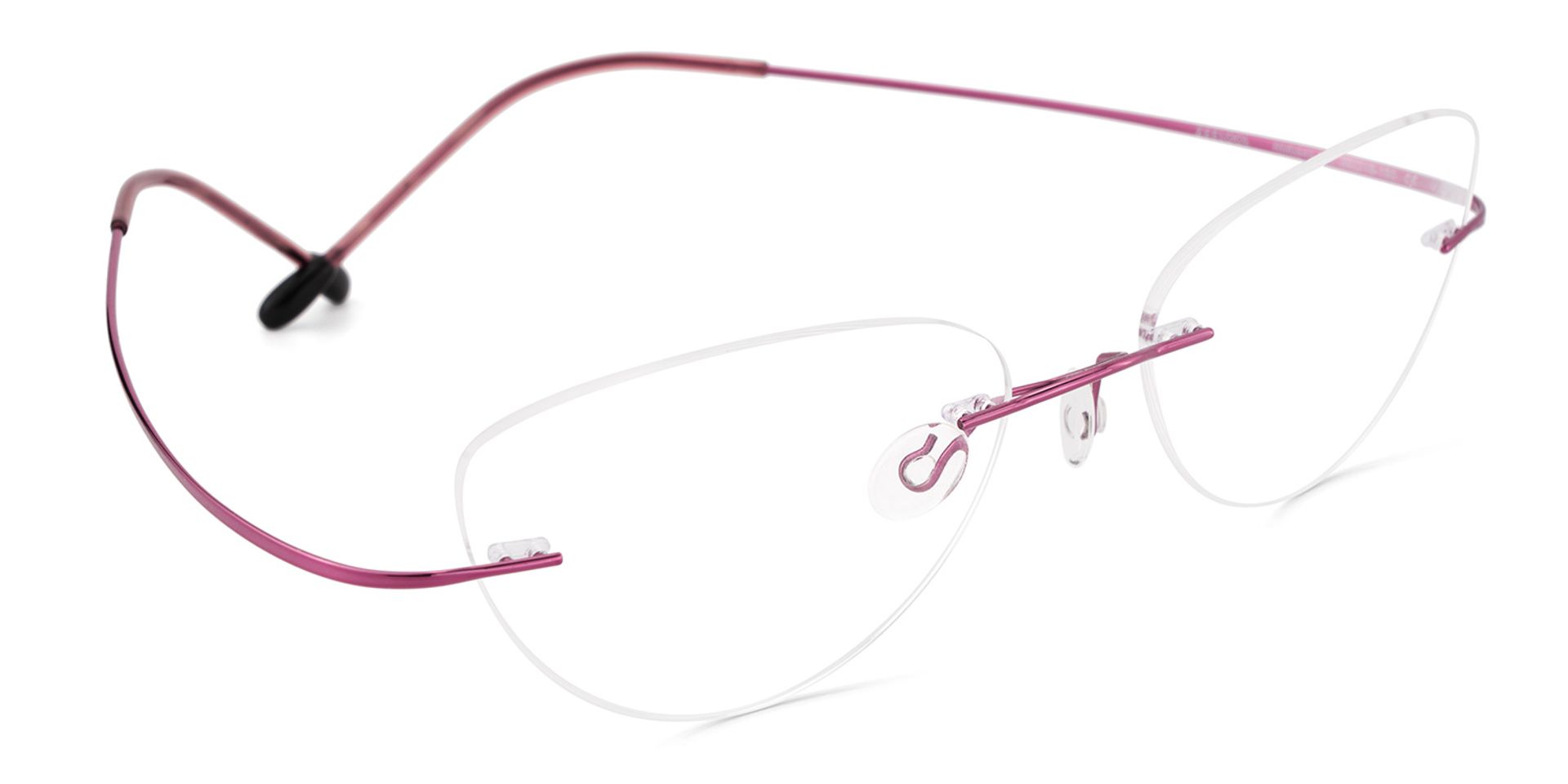 Evelyn Cat Eye Pink Glasses | ZEELOOL UK2