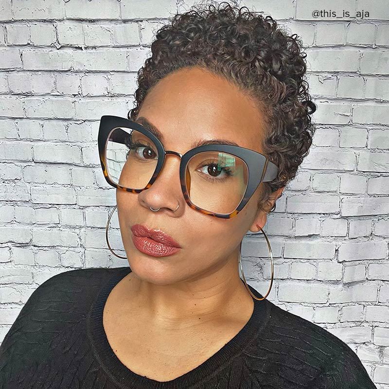 Denis Cat Eye Black Glasses9