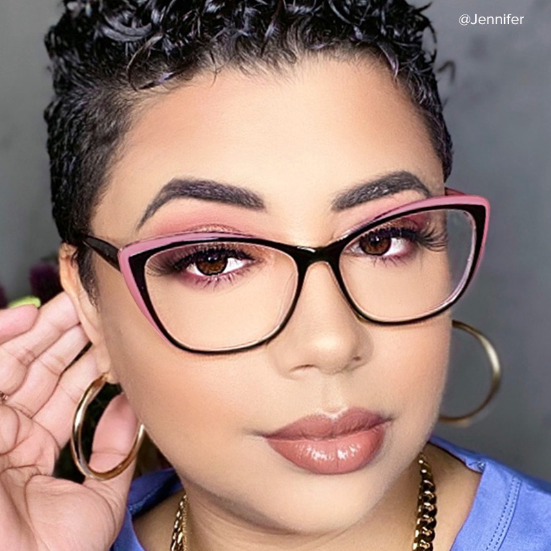 Fidelia Cat Eye Black Glasses8