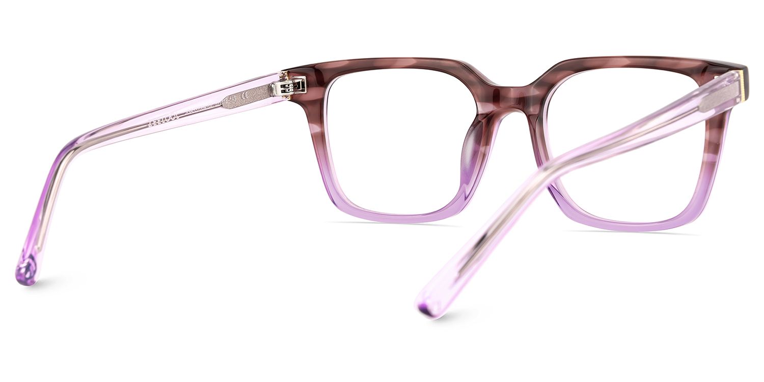 Pagel Purple Thin Frame Eyeglasses | ZEELOOL UK5