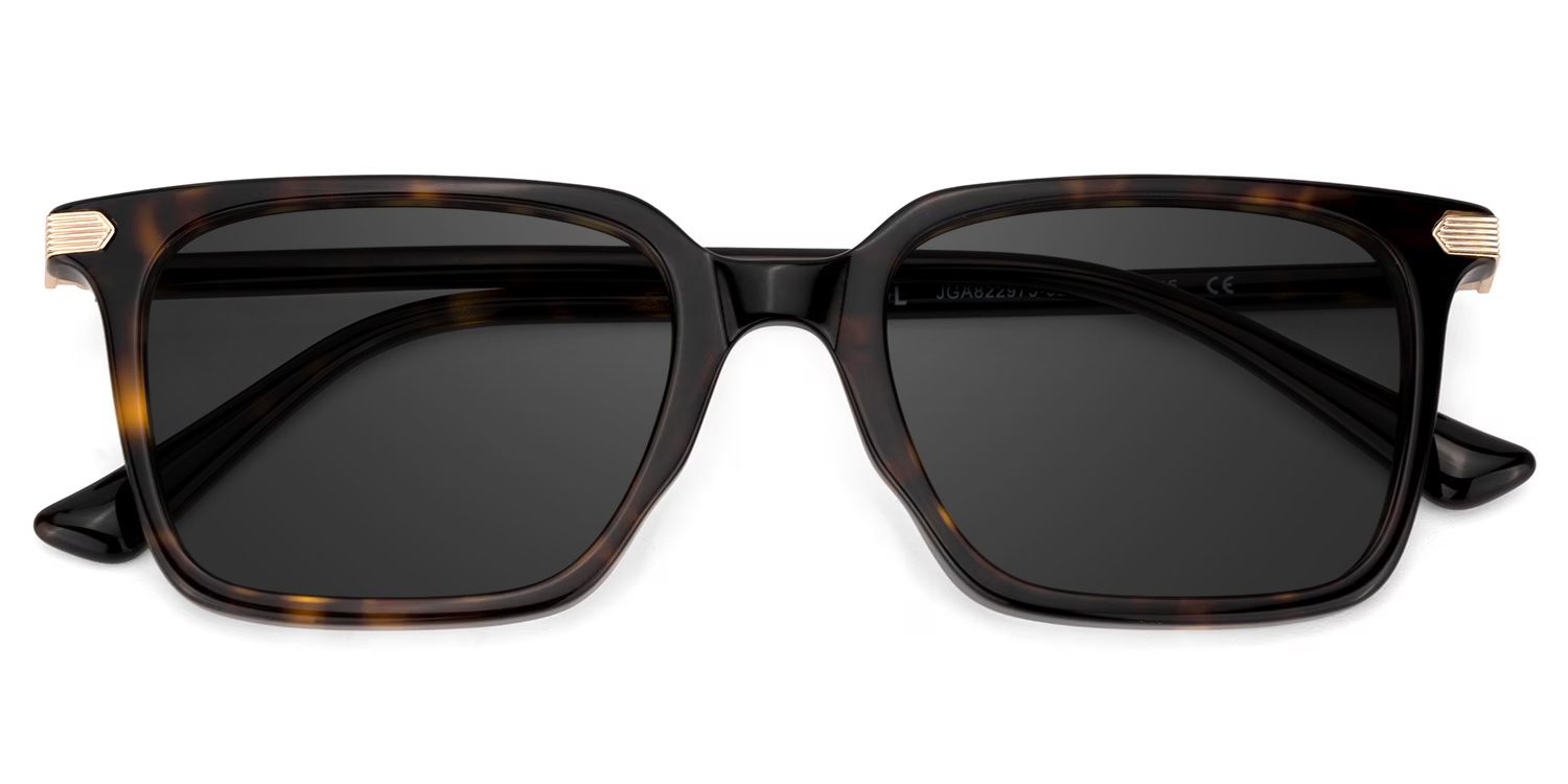 ZEELOOL Goveo Rectangle Tortoise Sunglasses