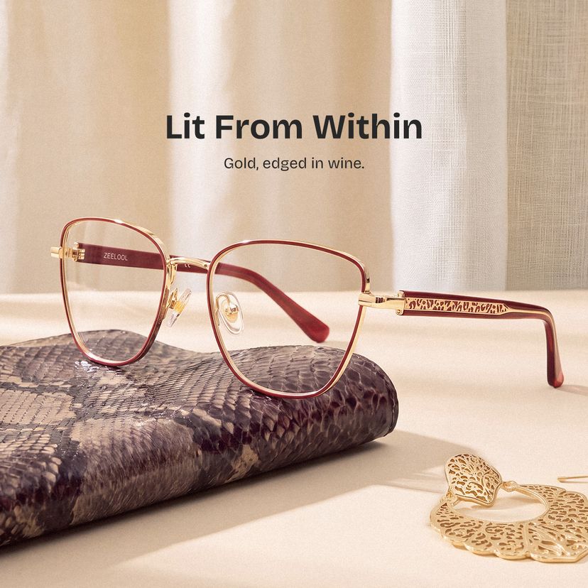 Lucille Red Butterfly Glasses
