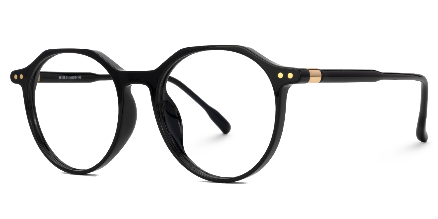 Tilly Round Black Glasses1