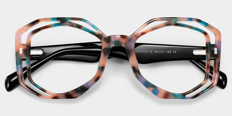 Bobbie Pink-Tortoise Oval Glasses