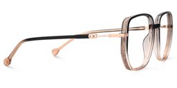 Joana Black Beige Geometric Glasses4