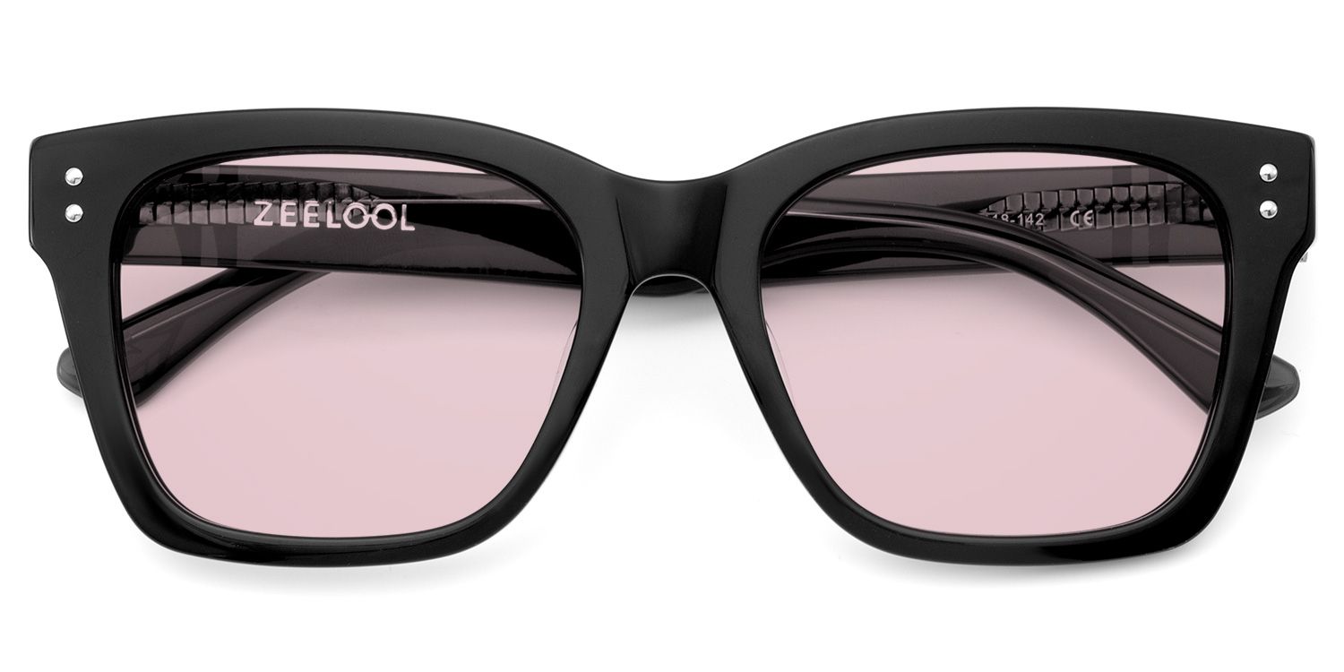 Gaydeh Black Glasses With Rectangle Shape | ZEELOOL UK1