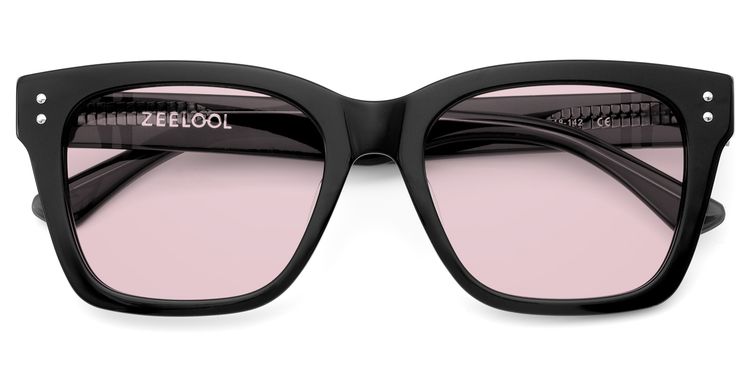 Gaydeh Rectangle Black Sunglasses
