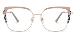 Jesmin Square Khaki Tortoise Glasses1