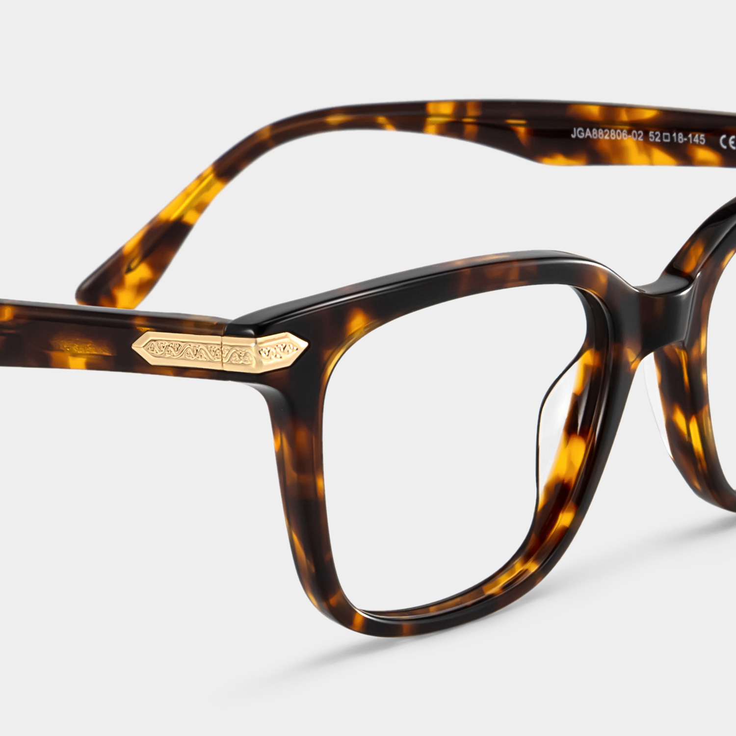 Thomas Tortoise Frame Glasses with Rectangle Frame Online | ZEELOOL5