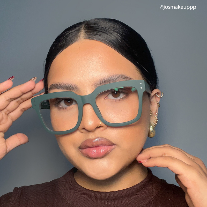 Liizbeett Square Green Glasses10